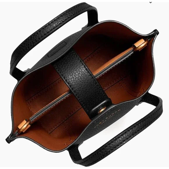 SOLD***TORY BURCH Mini Perry Tote Crossbody Bag Black - Picture 10 of 14